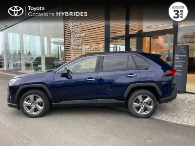 TOYOTA RAV4 Hybride 218ch Lounge 2WD occasion 2019 - Photo 3