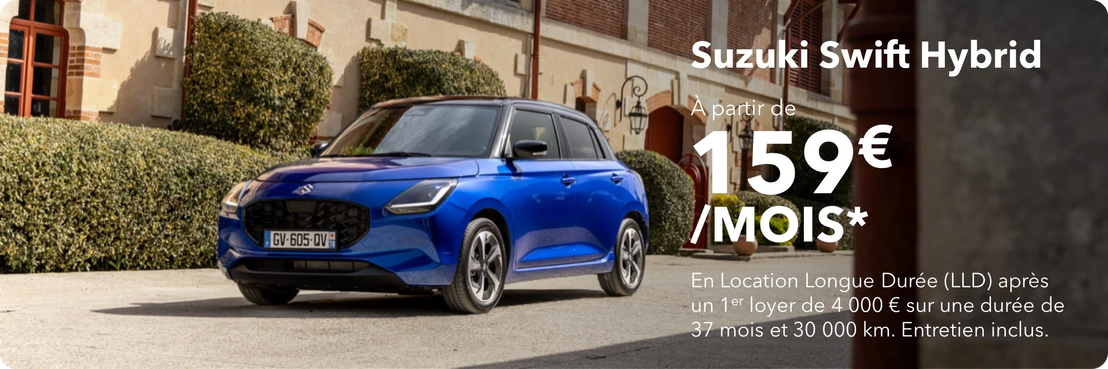 Nouvelle Suzuki Swift à partir de 159€:mois